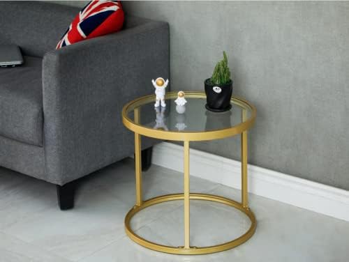 Gold Nesting Coffee Tables, 2-Pack