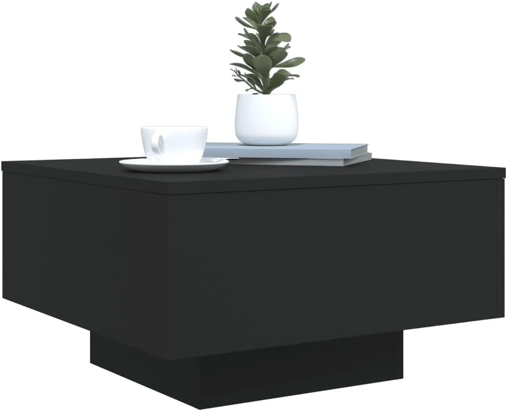 White Coffee Table with RGB LED Lights