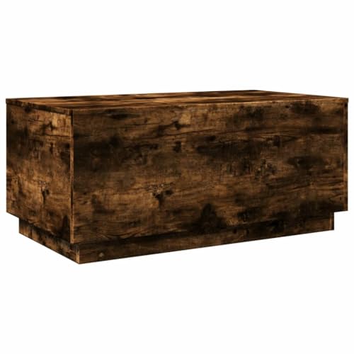 Black RGB LED Coffee Table – Rectangular