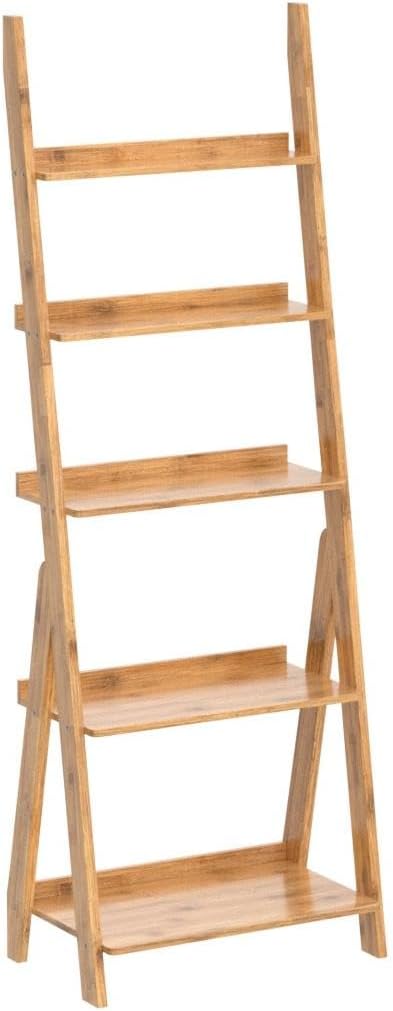 Maydear 5-Tier Bamboo Ladder Shelf