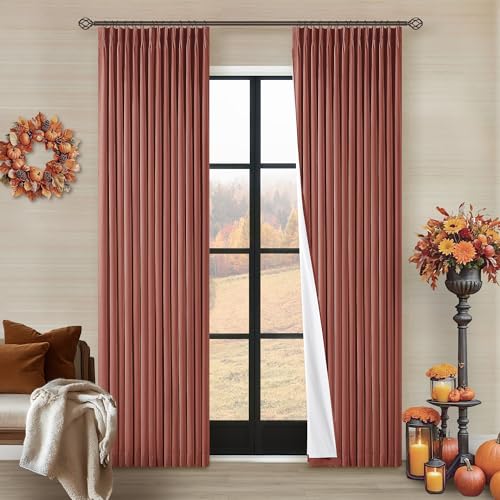 Linen Blackout Curtains 84" 2-Pack