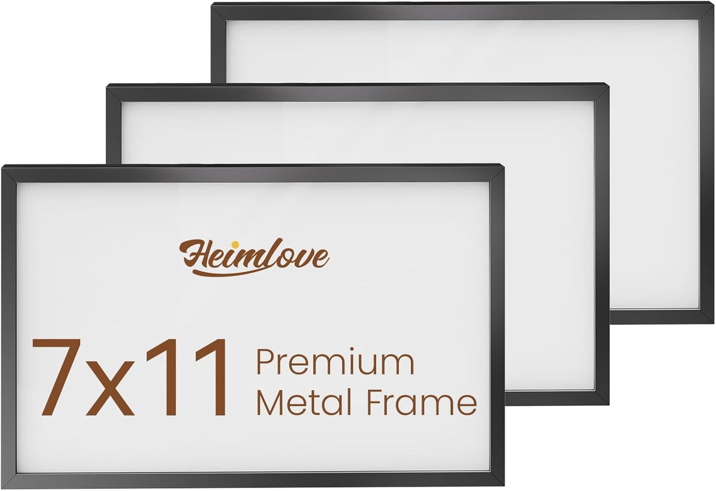 Heimlove 3-Pack 16x20 Black Metal Frames