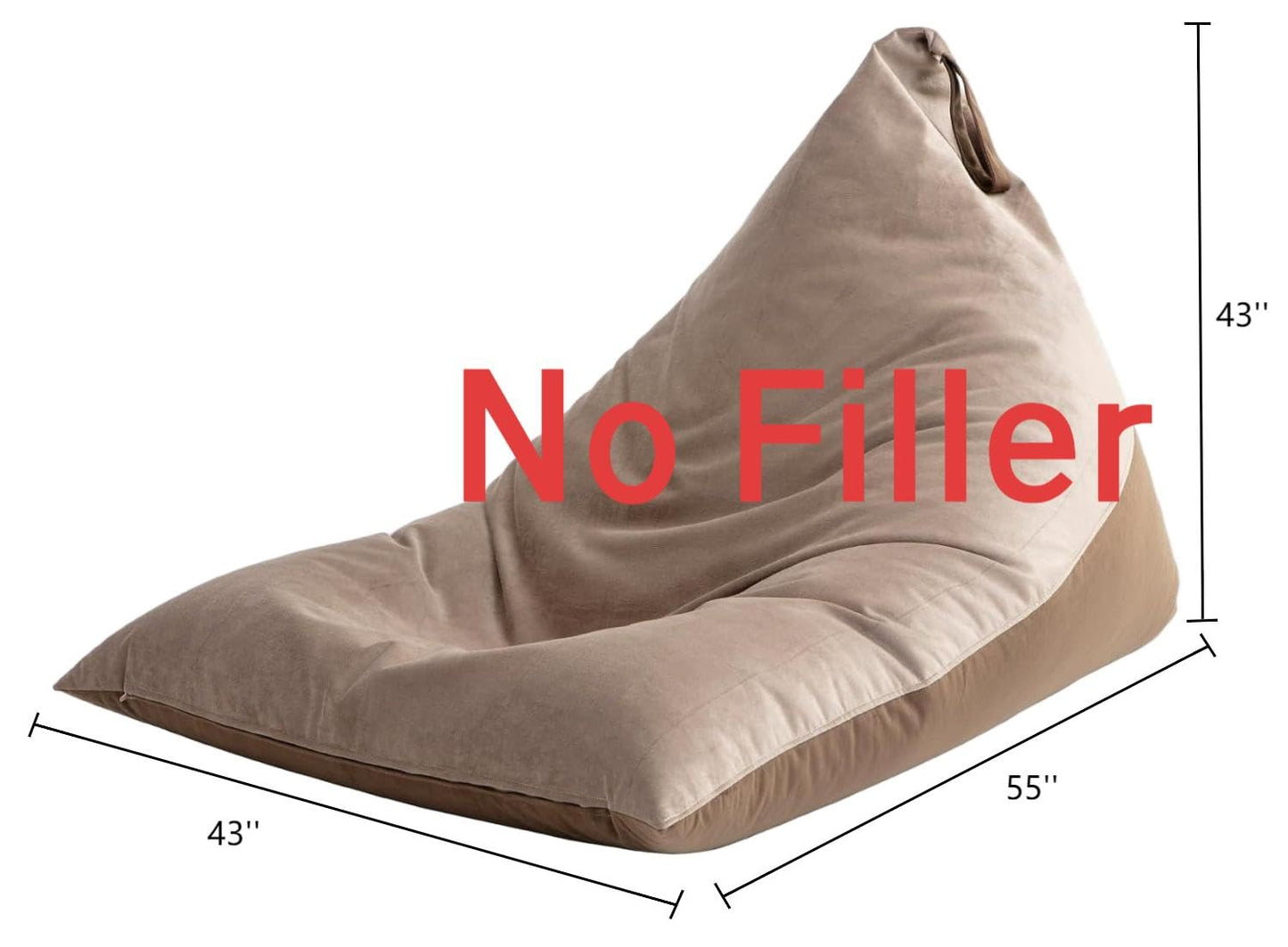 Nobildonna 4FT Bean Bag Cover – Brown
