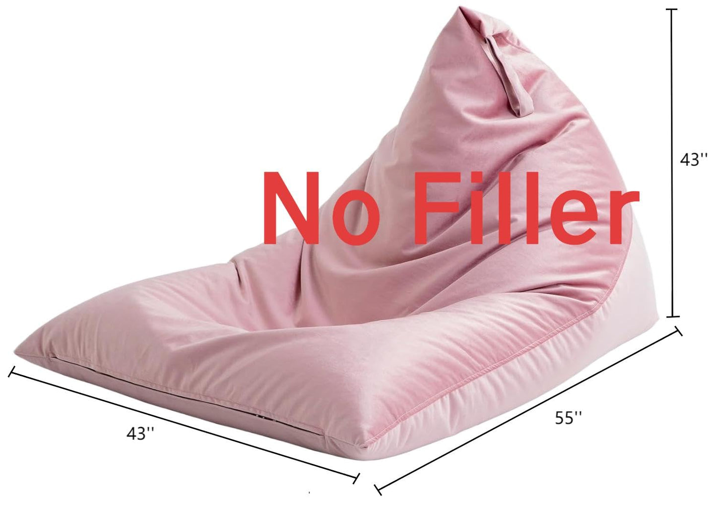 Nobildonna 4FT Bean Bag Cover – Brown