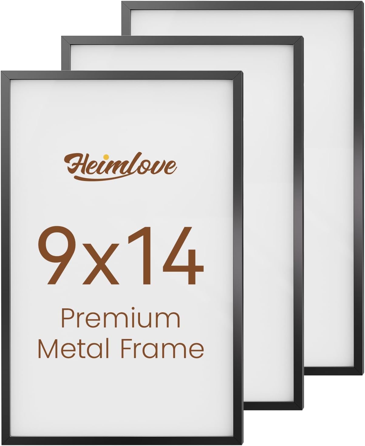Heimlove 3-Pack 16x20 Black Metal Frames