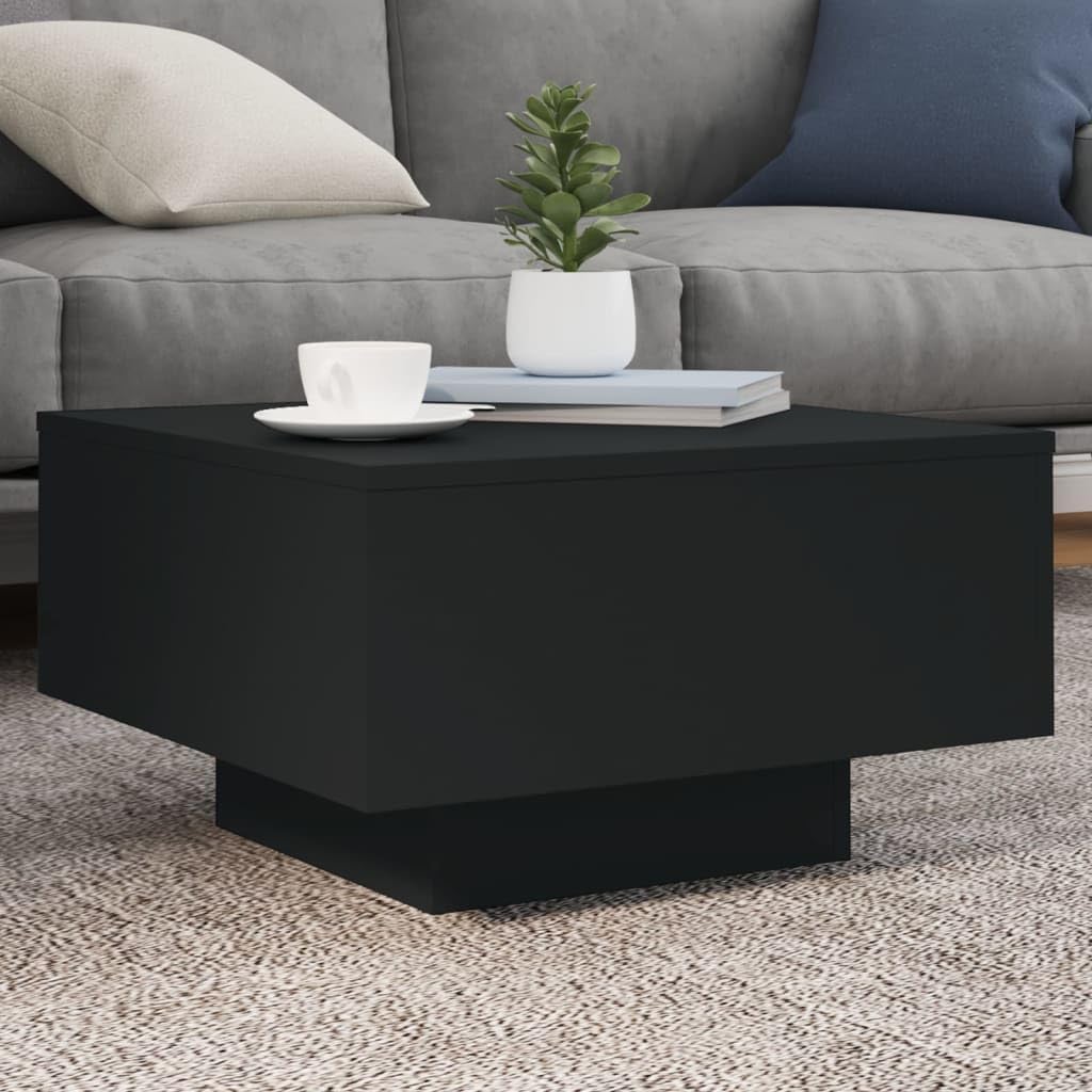 White Coffee Table with RGB LED Lights