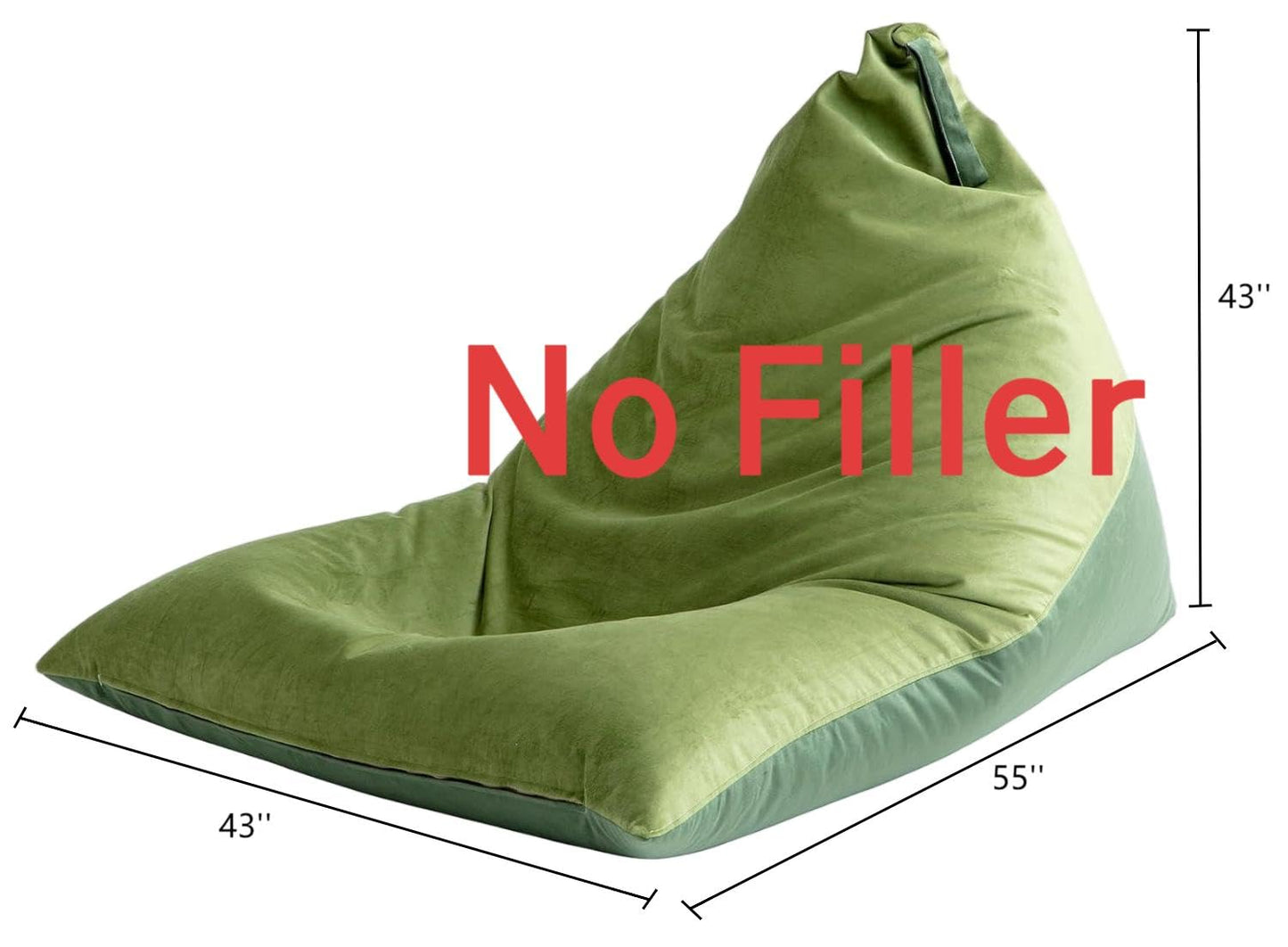 Nobildonna 4FT Bean Bag Cover – Brown