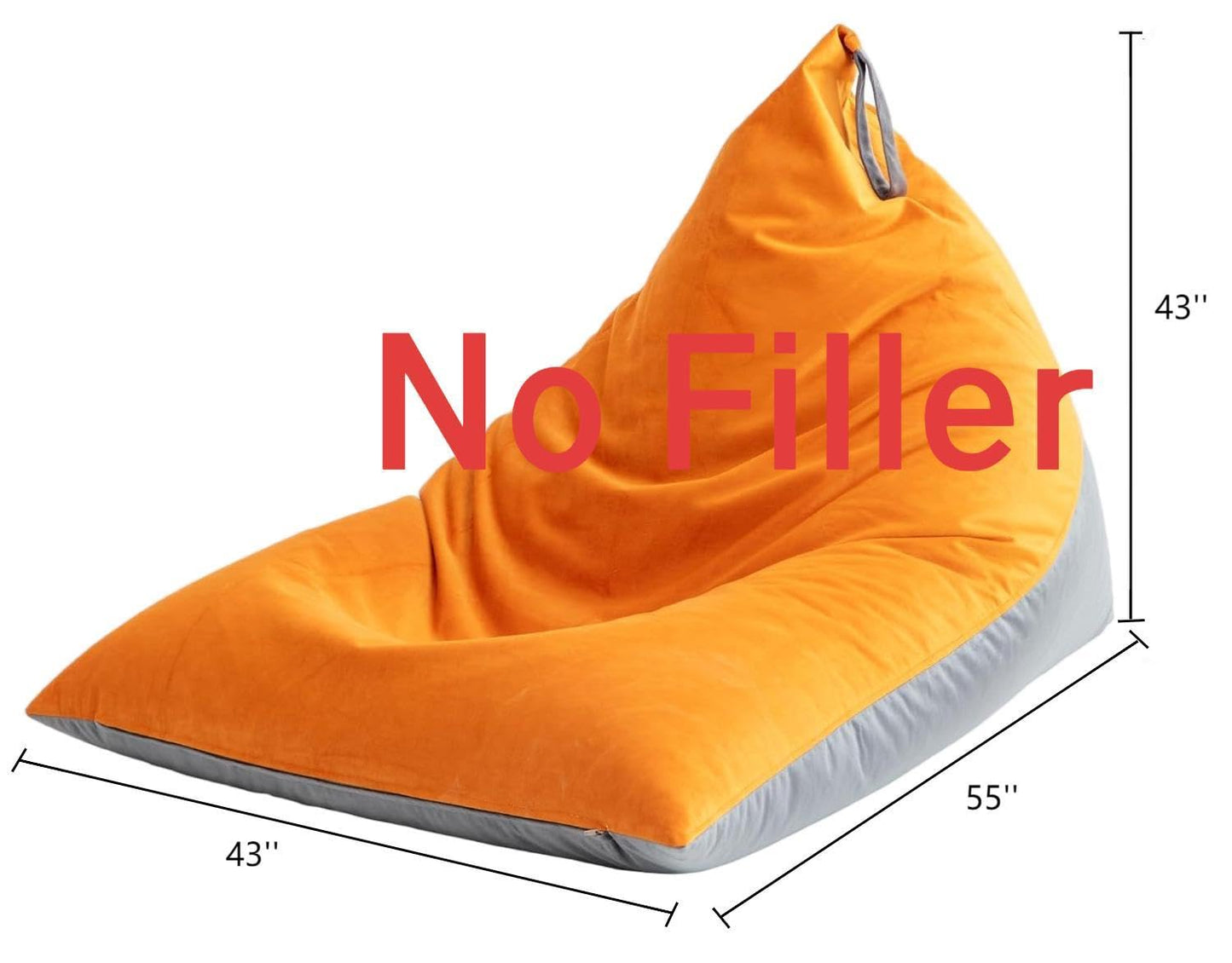 Nobildonna 4FT Bean Bag Cover – Brown