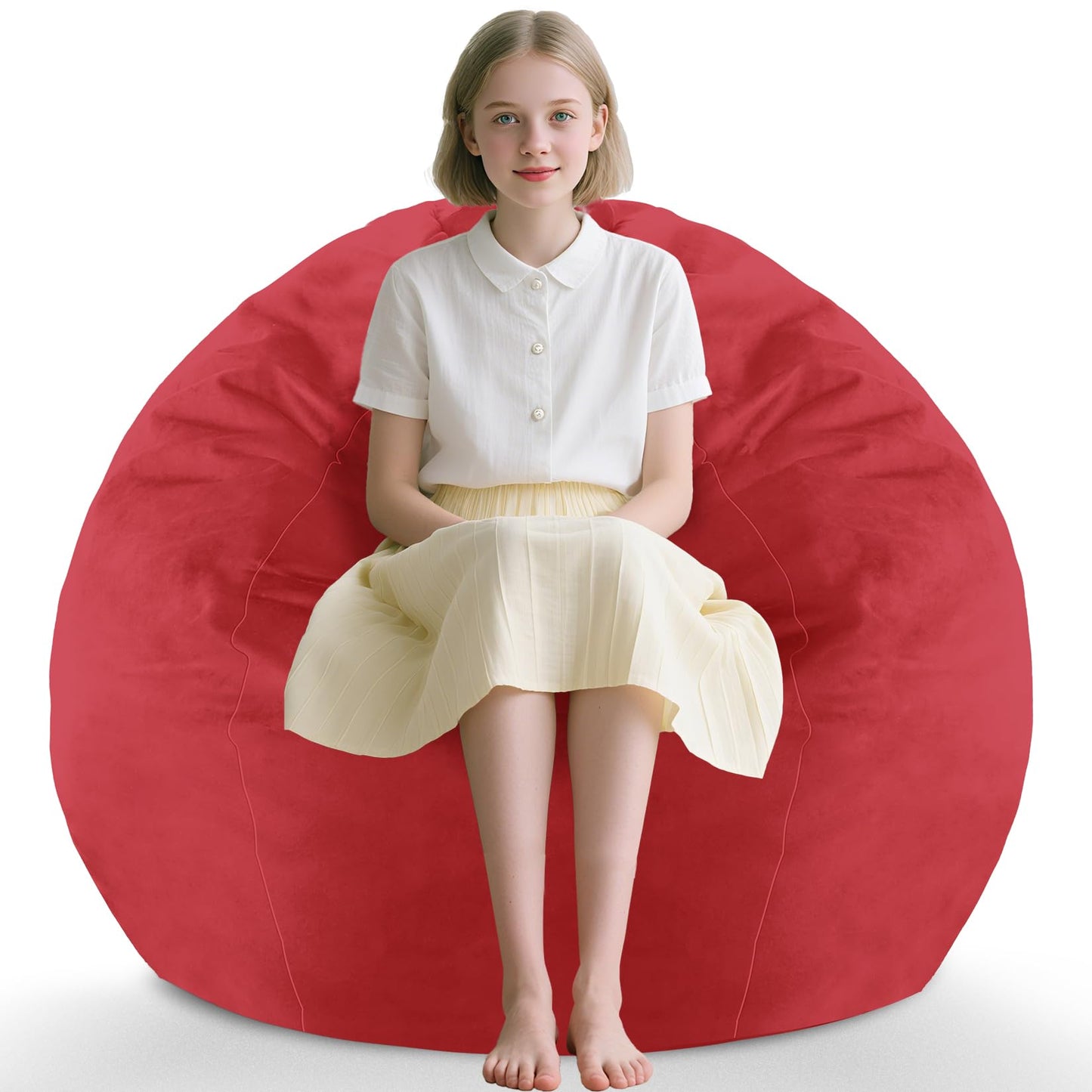 5FT Grey Bean Bag Chair