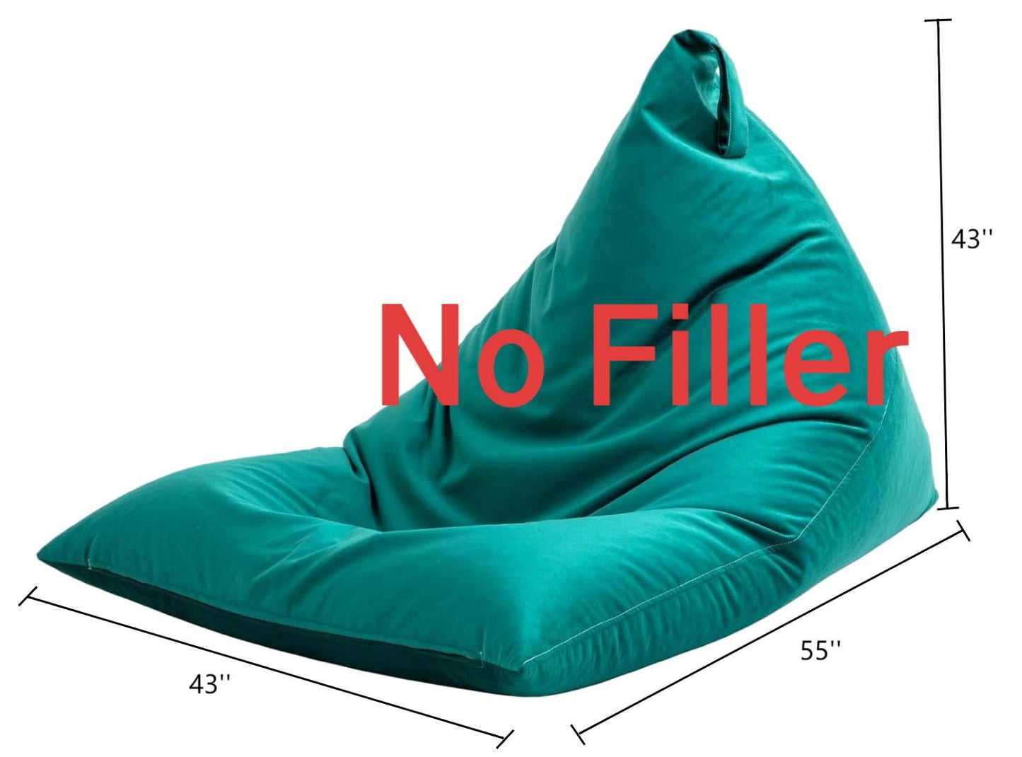 Nobildonna 4FT Bean Bag Cover – Brown