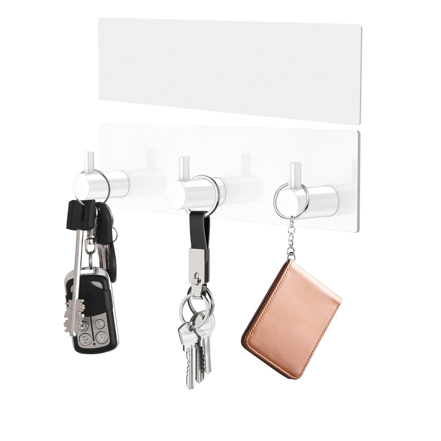 VIS'V Adhesive Wall Key Holder – Black