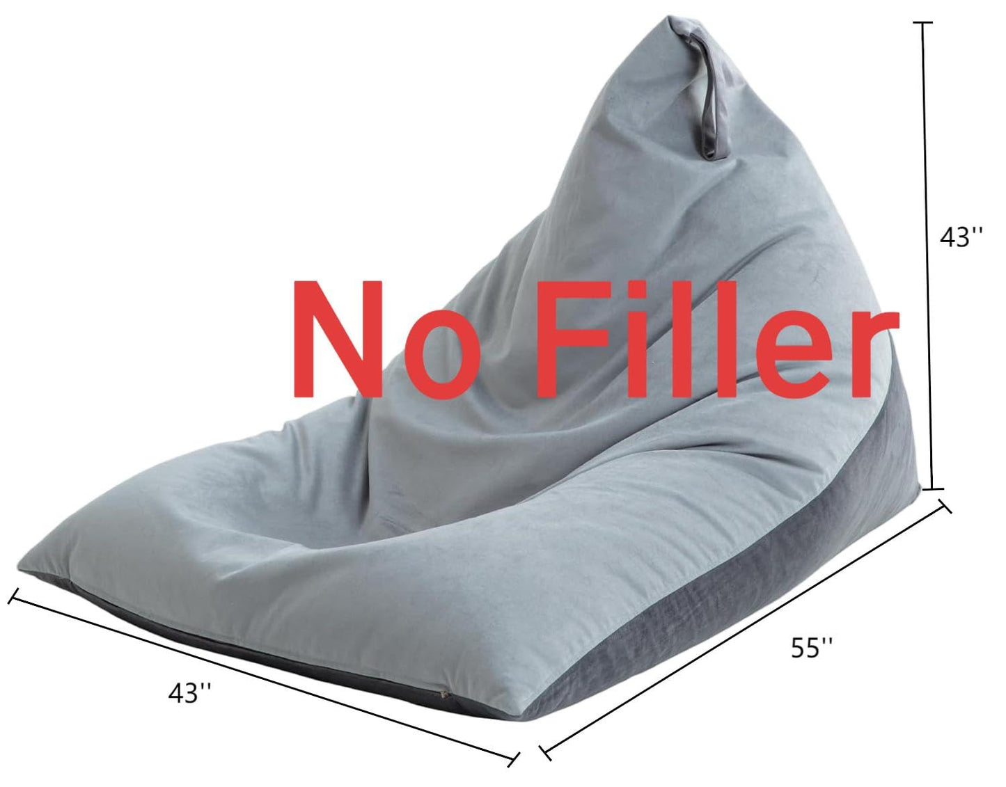 Nobildonna 4FT Bean Bag Cover – Brown