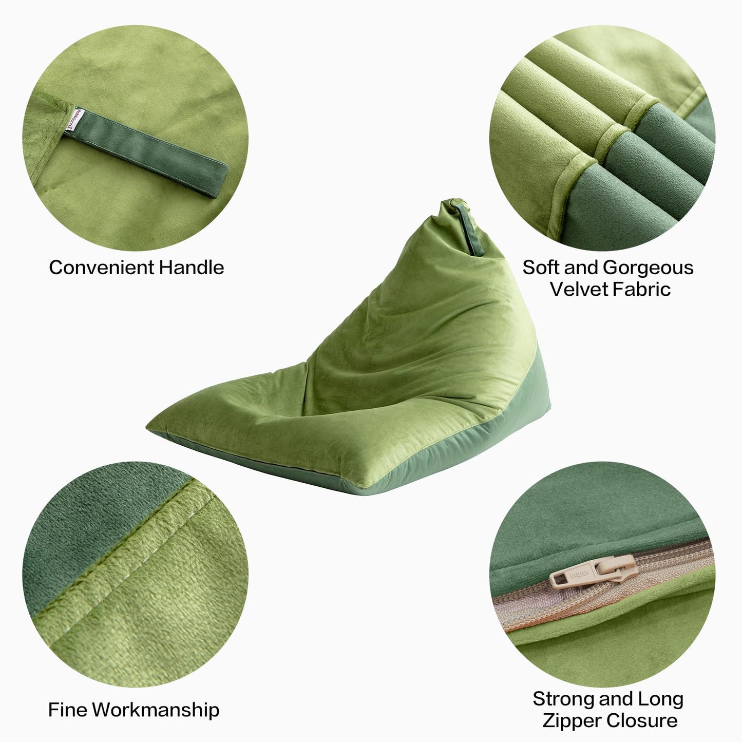 Nobildonna 4FT Bean Bag Cover – Brown