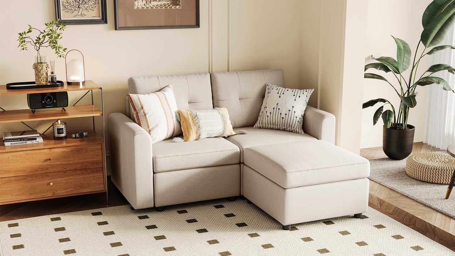 LINSY HOME Modular Sectional Sofa – Dark Gray