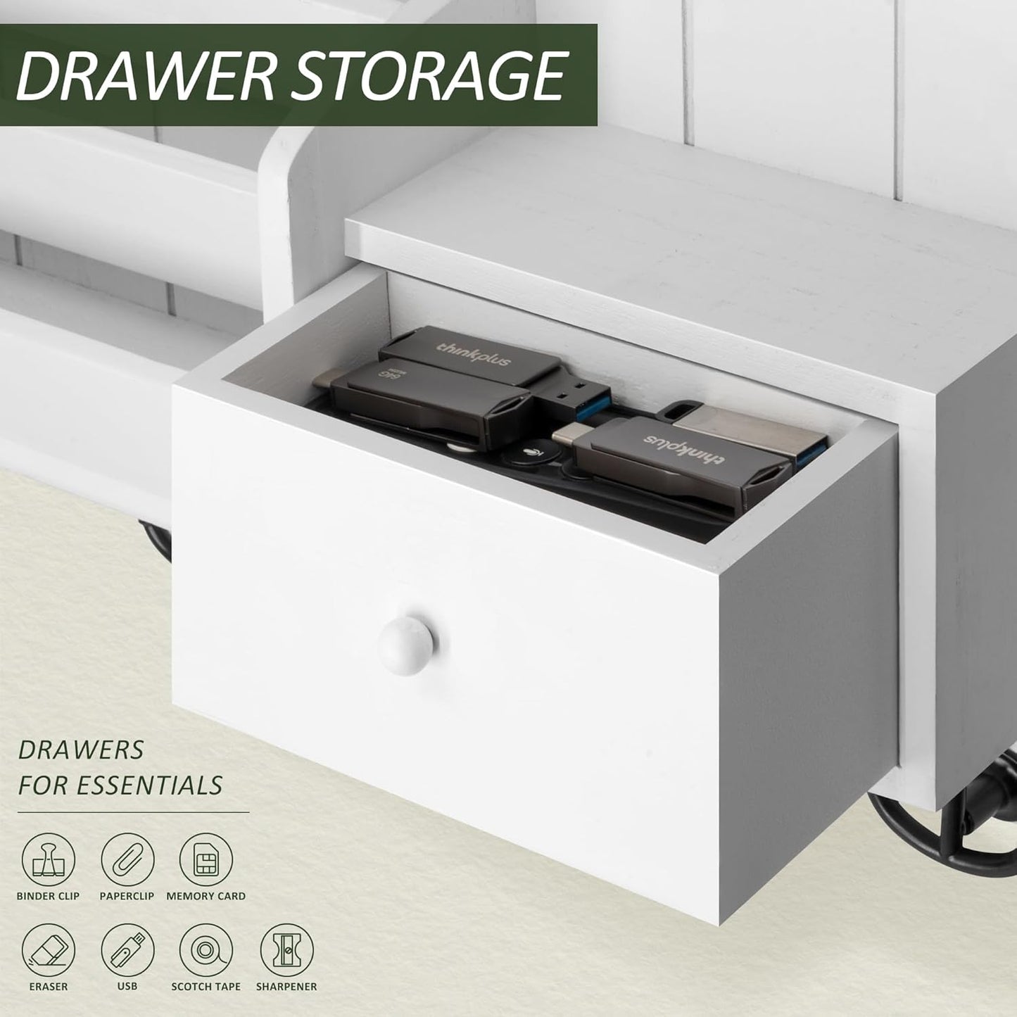 Rebee Vision Key & Mail Holder – White