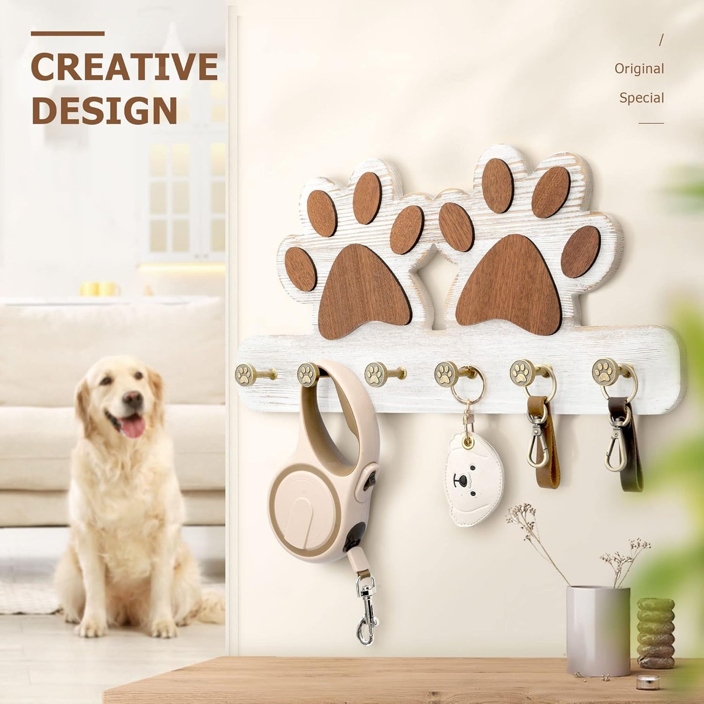 MTERSN Farmhouse Key Holder – White