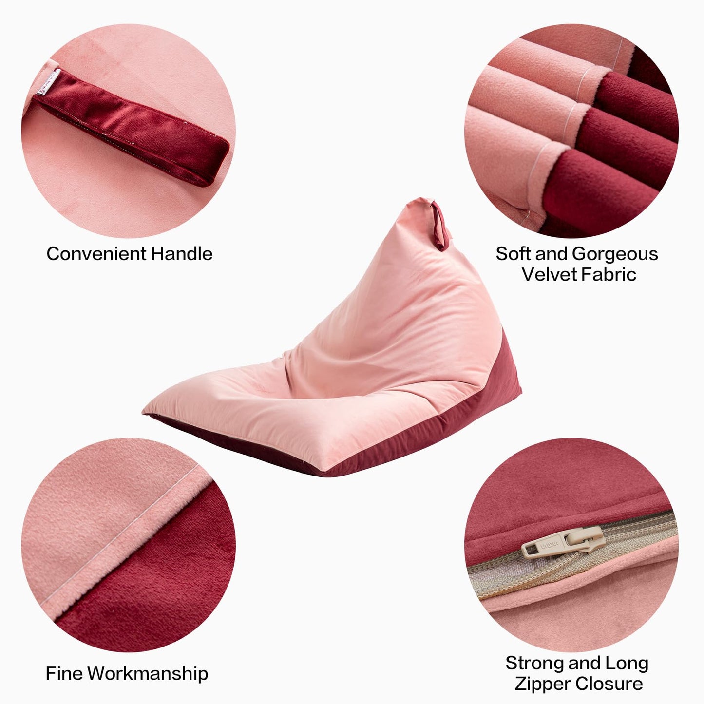 Nobildonna 4FT Bean Bag Cover – Brown