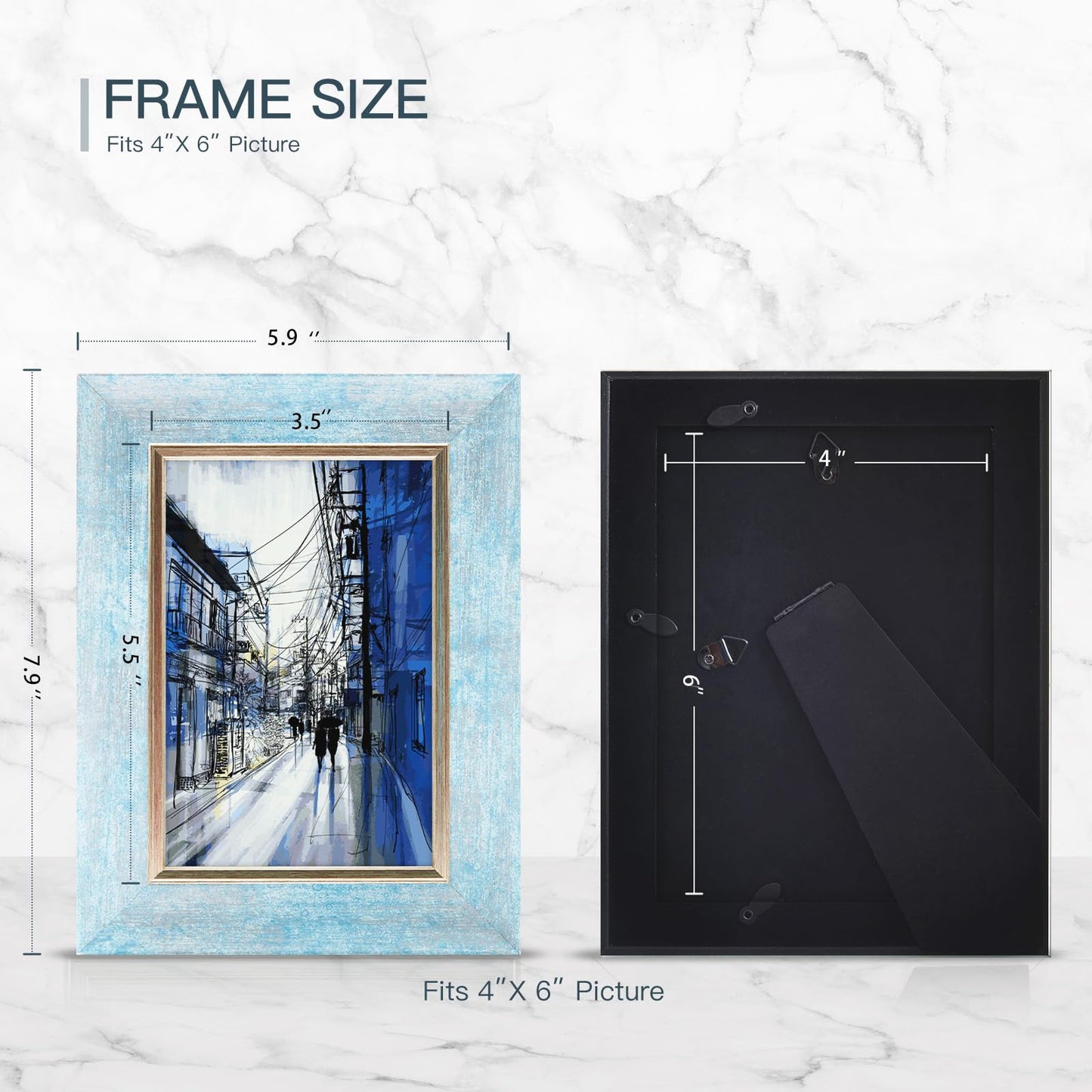 XUANLUO 4-Pack 5x7 Photo Frames