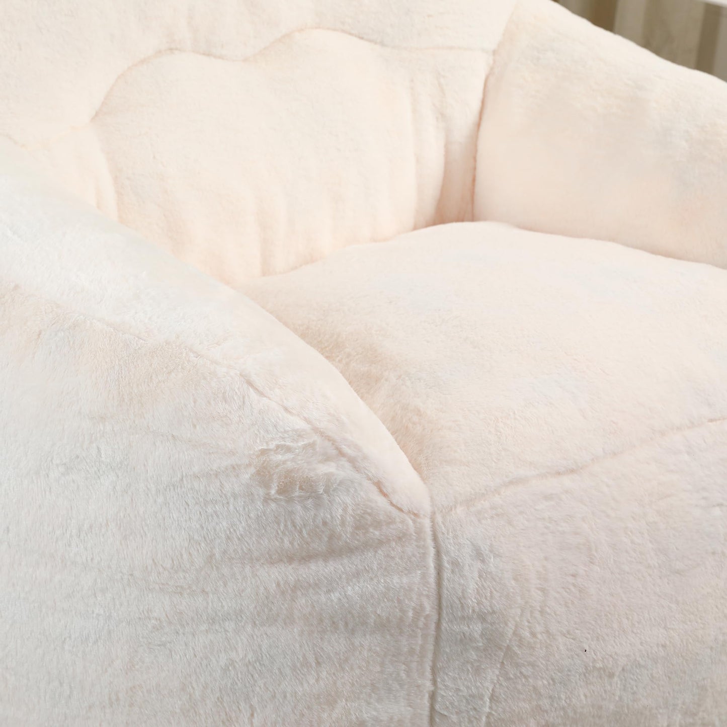 Furniliving White Bean Bag Chair