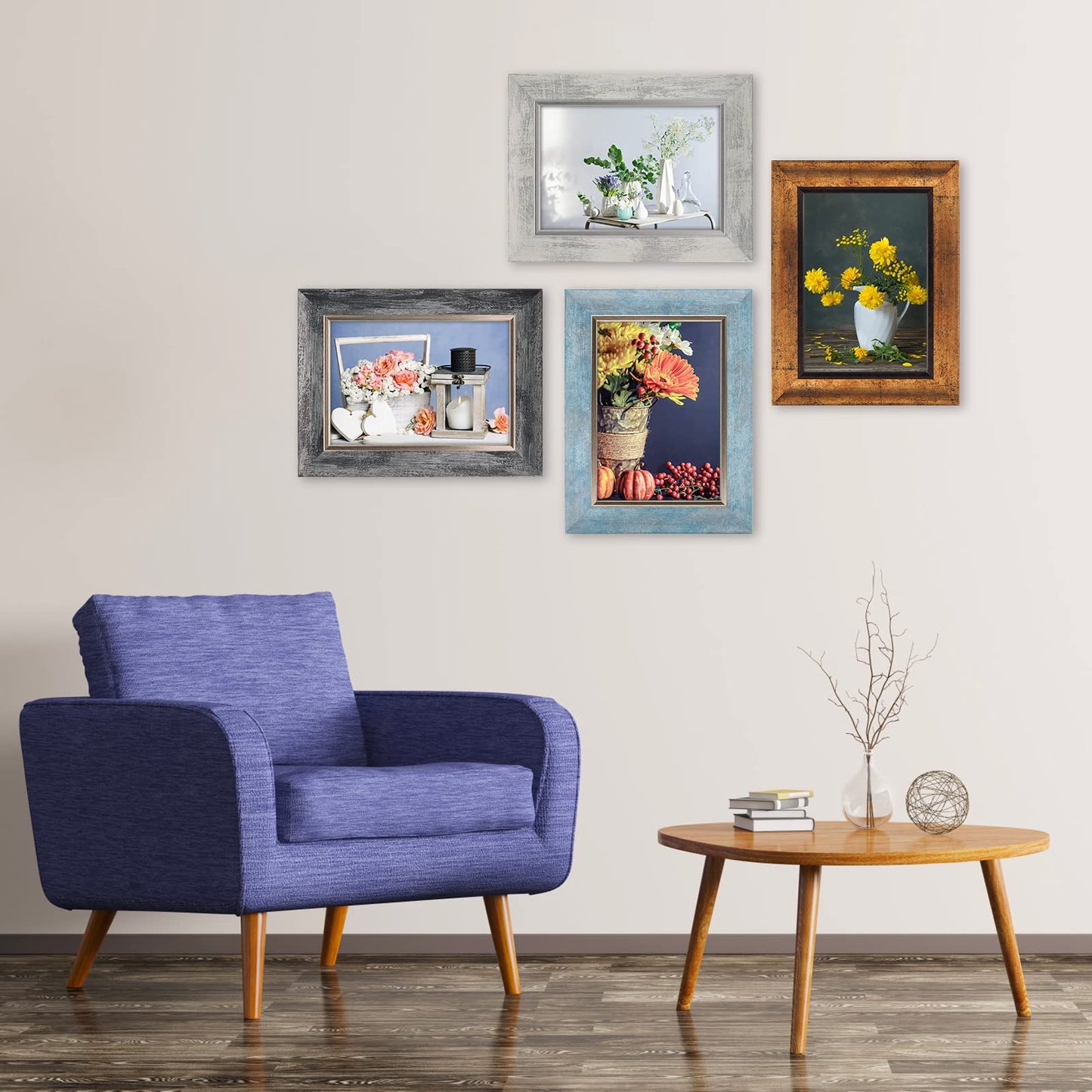 XUANLUO 4-Pack 5x7 Photo Frames