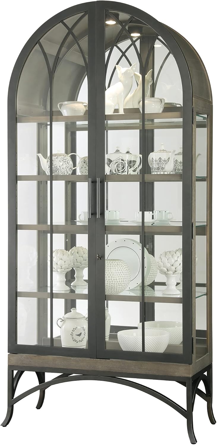 Howard Miller Ramona II Silver Curio Cabinet