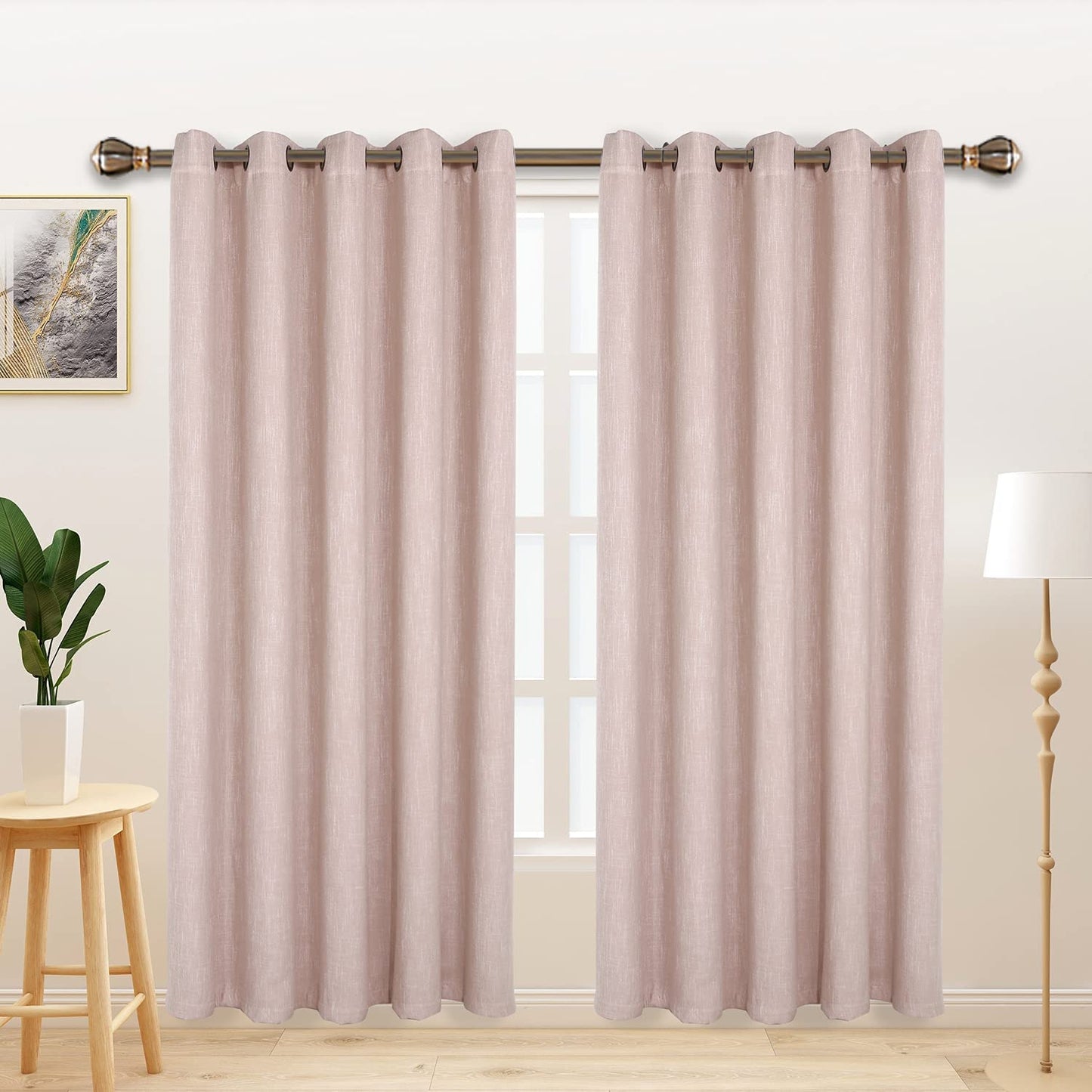 LORDTEX Blackout Curtains – Ivory, 2 Panels