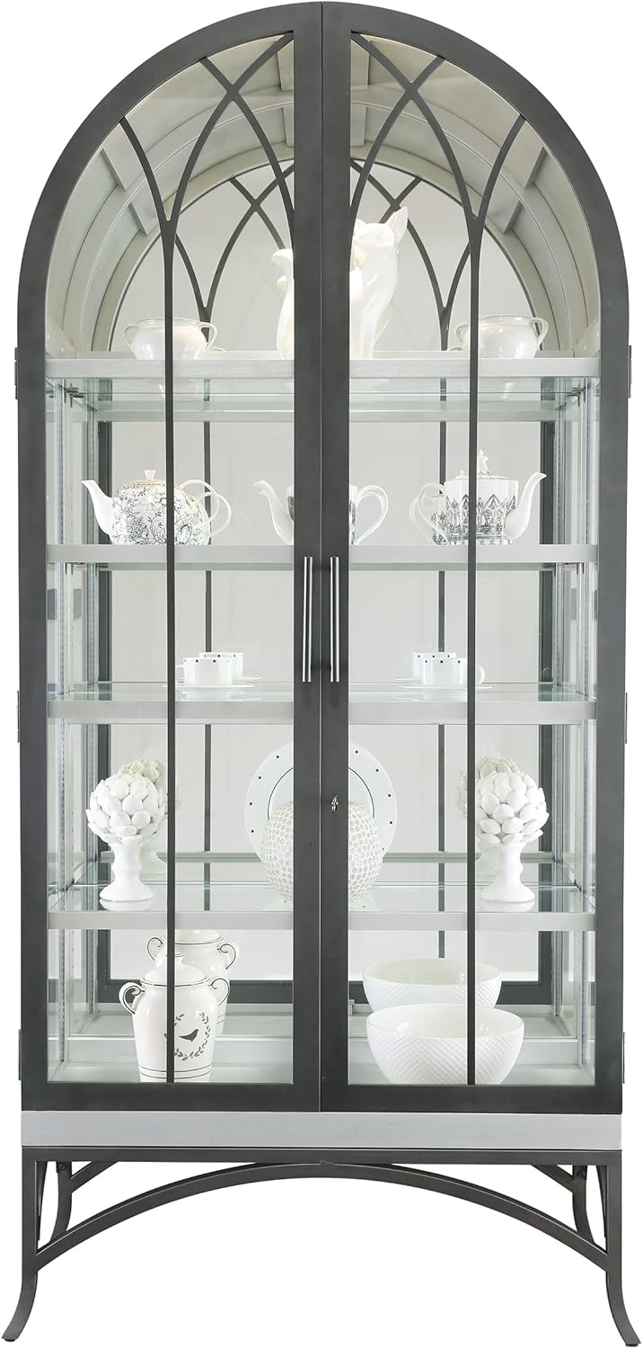 Howard Miller Ramona II Silver Curio Cabinet
