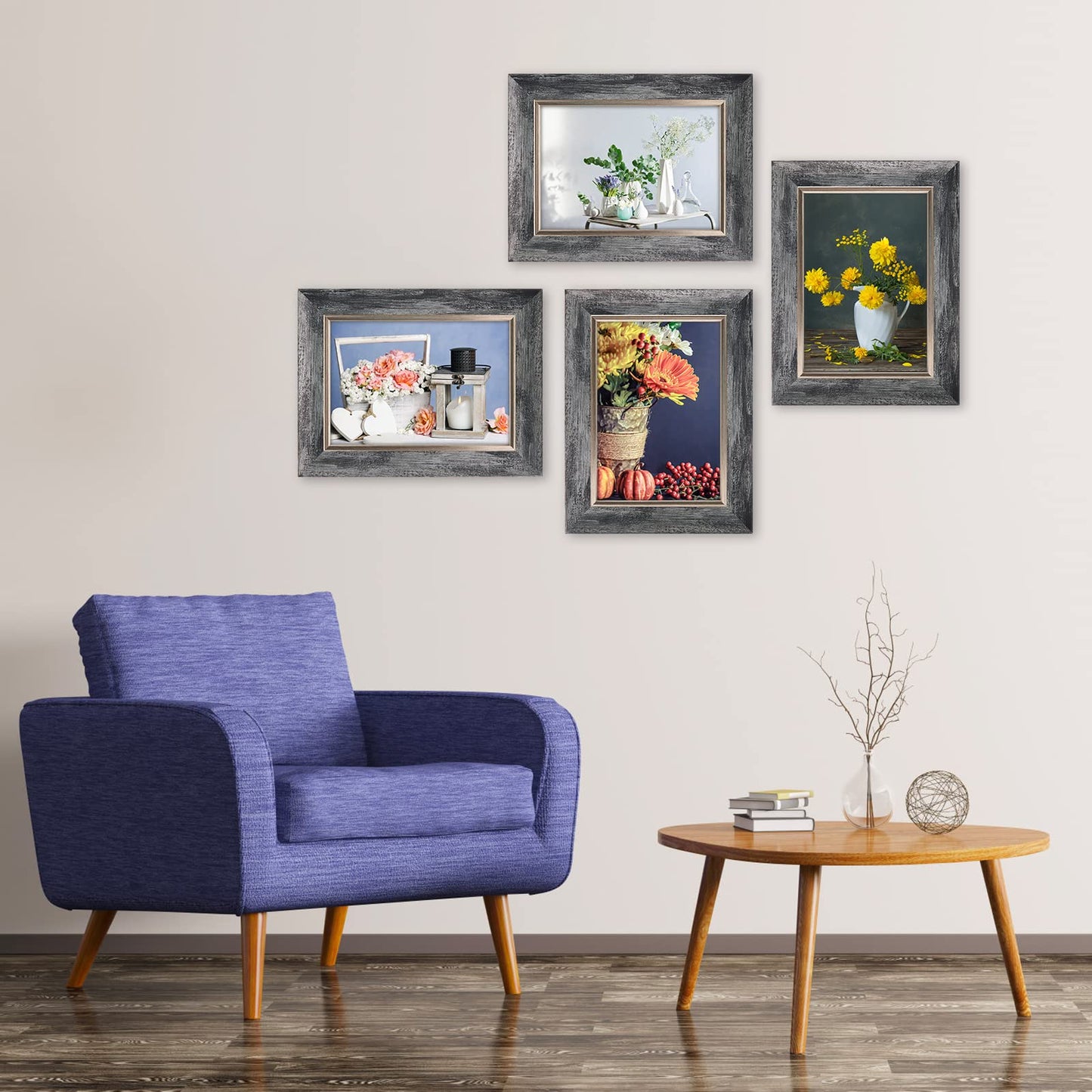 XUANLUO 4-Pack 5x7 Photo Frames