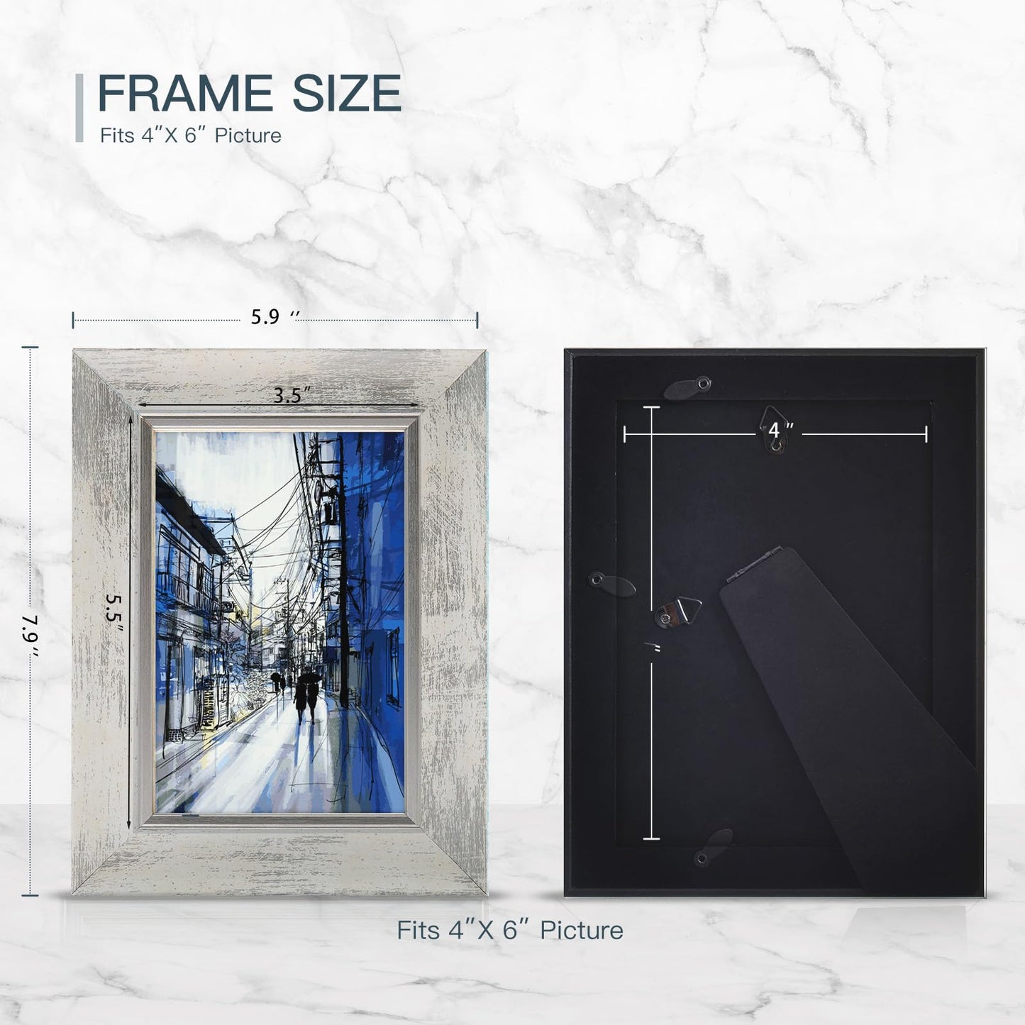 XUANLUO 4-Pack 5x7 Photo Frames