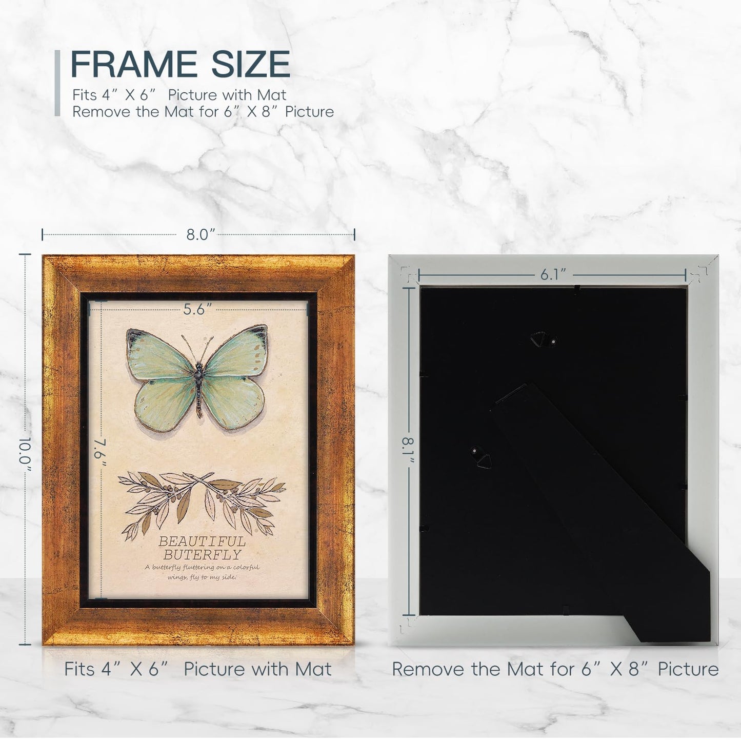 XUANLUO 4-Pack 5x7 Photo Frames