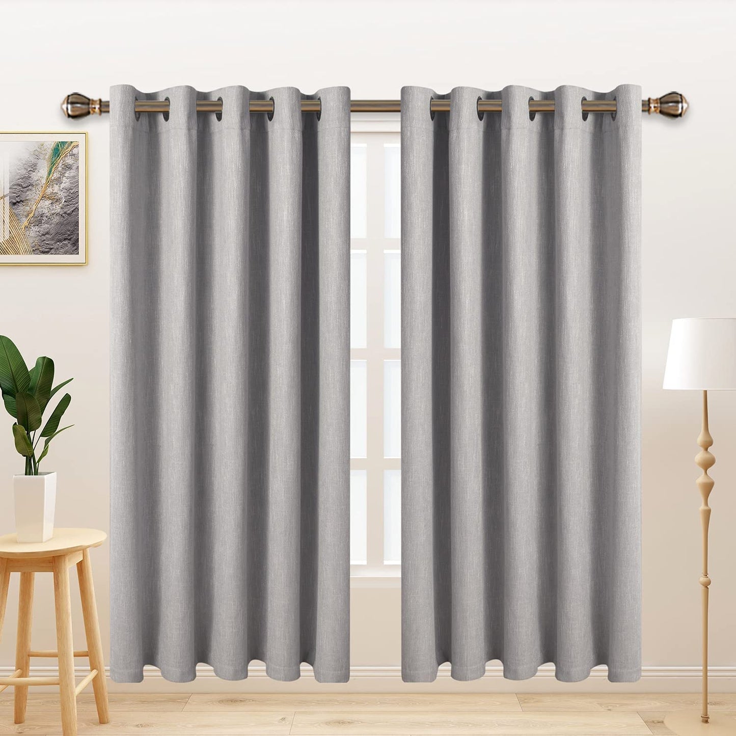LORDTEX Blackout Curtains – Ivory, 2 Panels