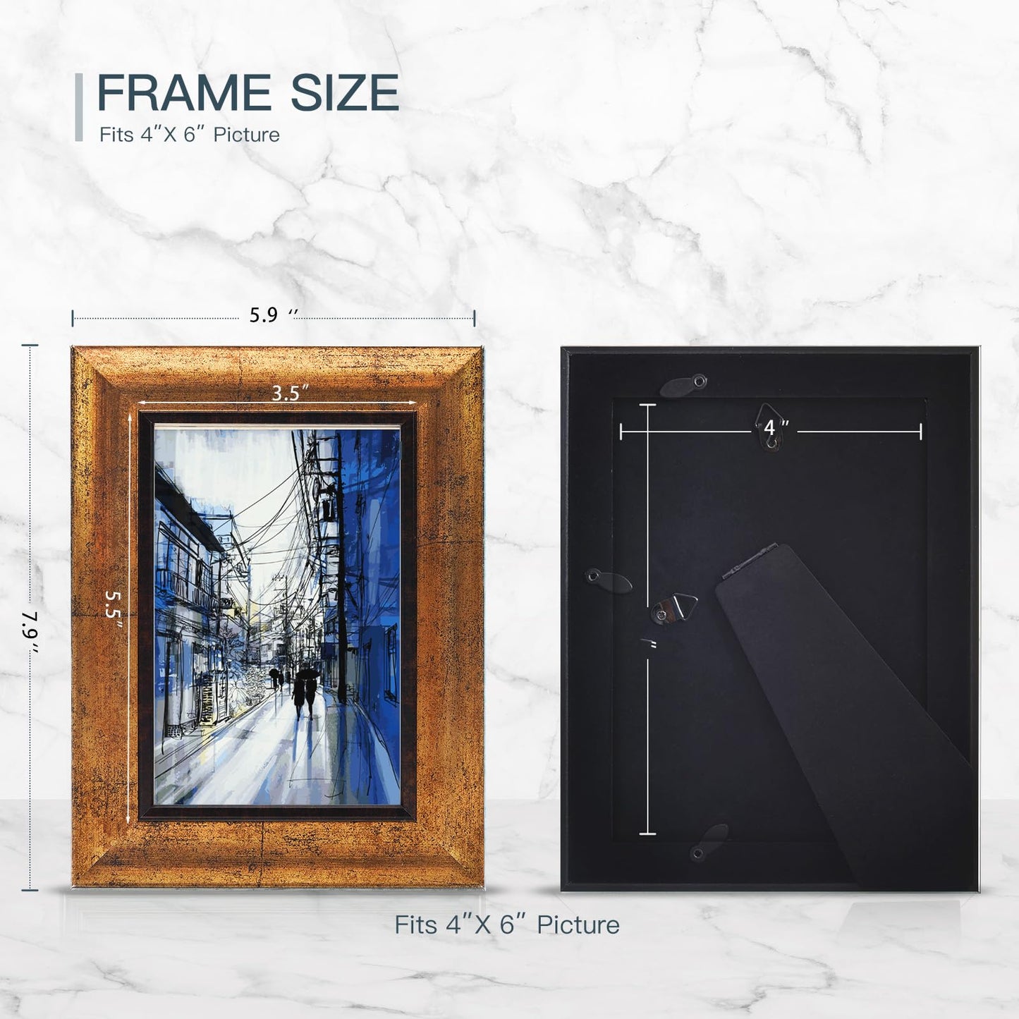 XUANLUO 4-Pack 5x7 Photo Frames