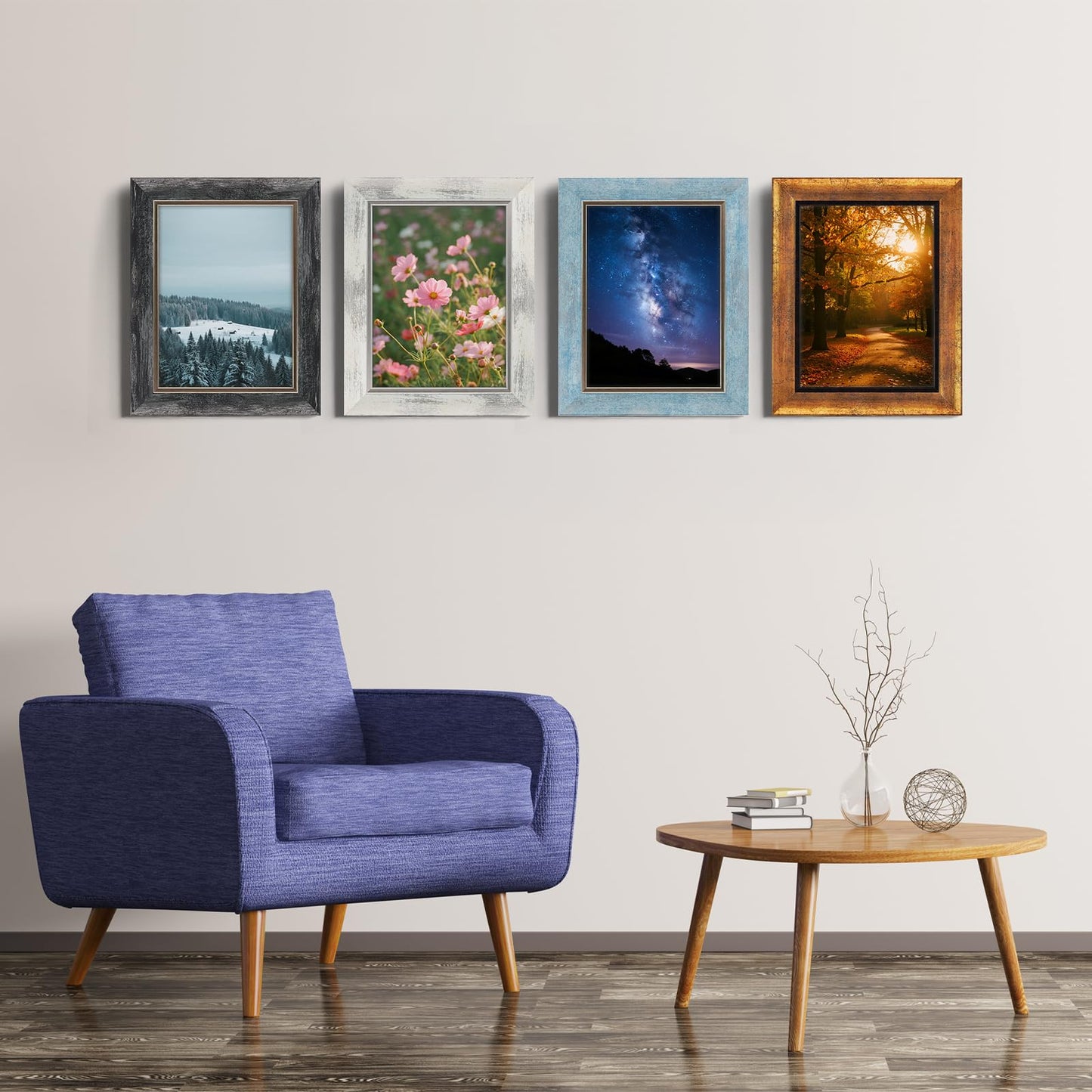 XUANLUO 4-Pack 5x7 Photo Frames