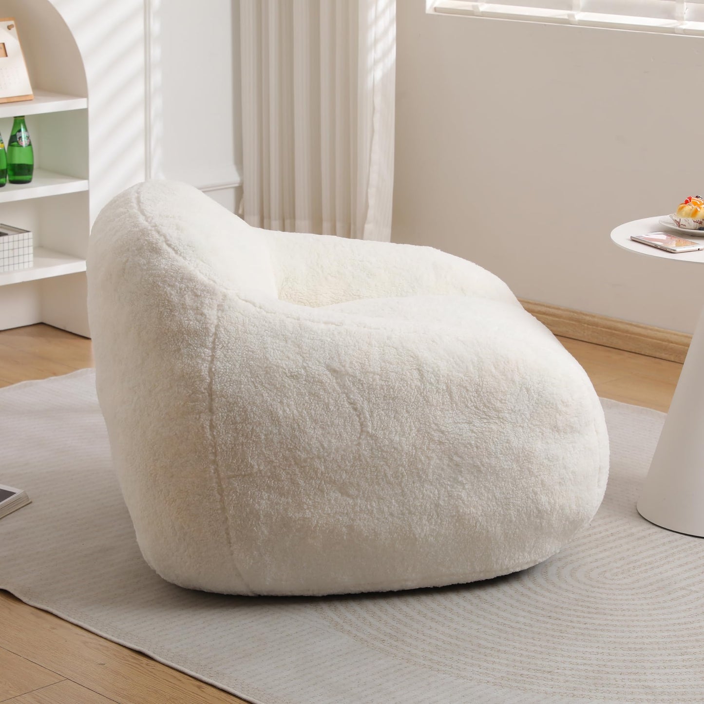 Furniliving White Bean Bag Chair