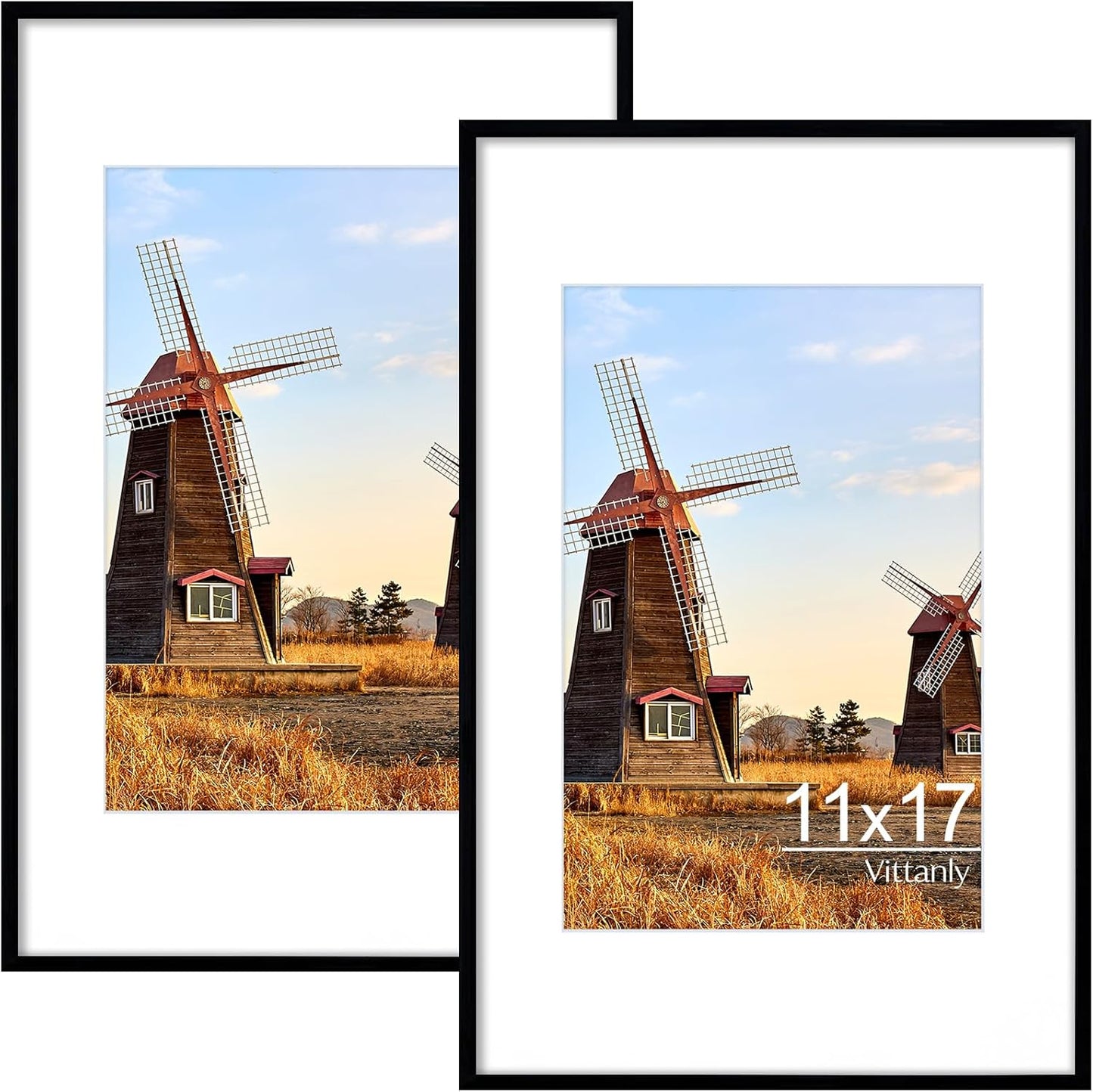 Vittanly 2-Pack Black 11x14 Frames