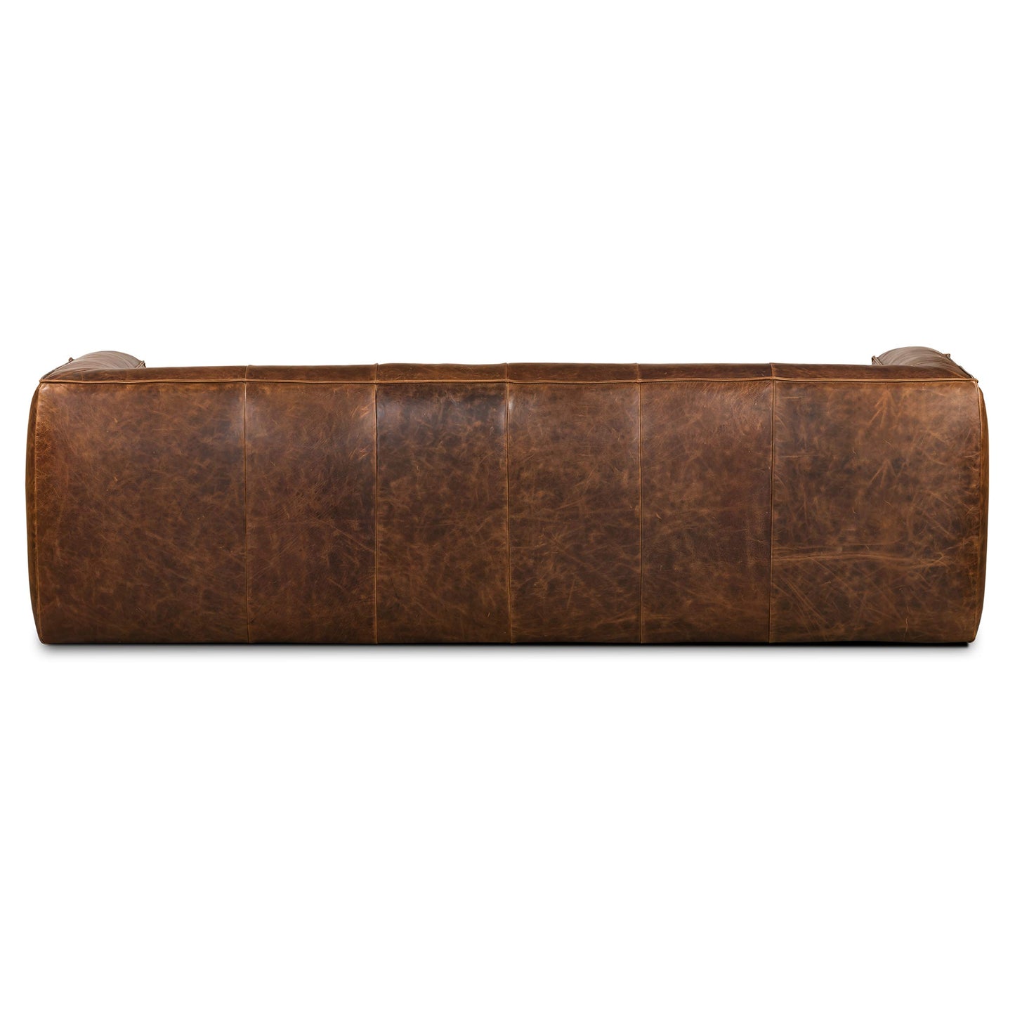 88" Girona Leather Sofa, Cognac Tan