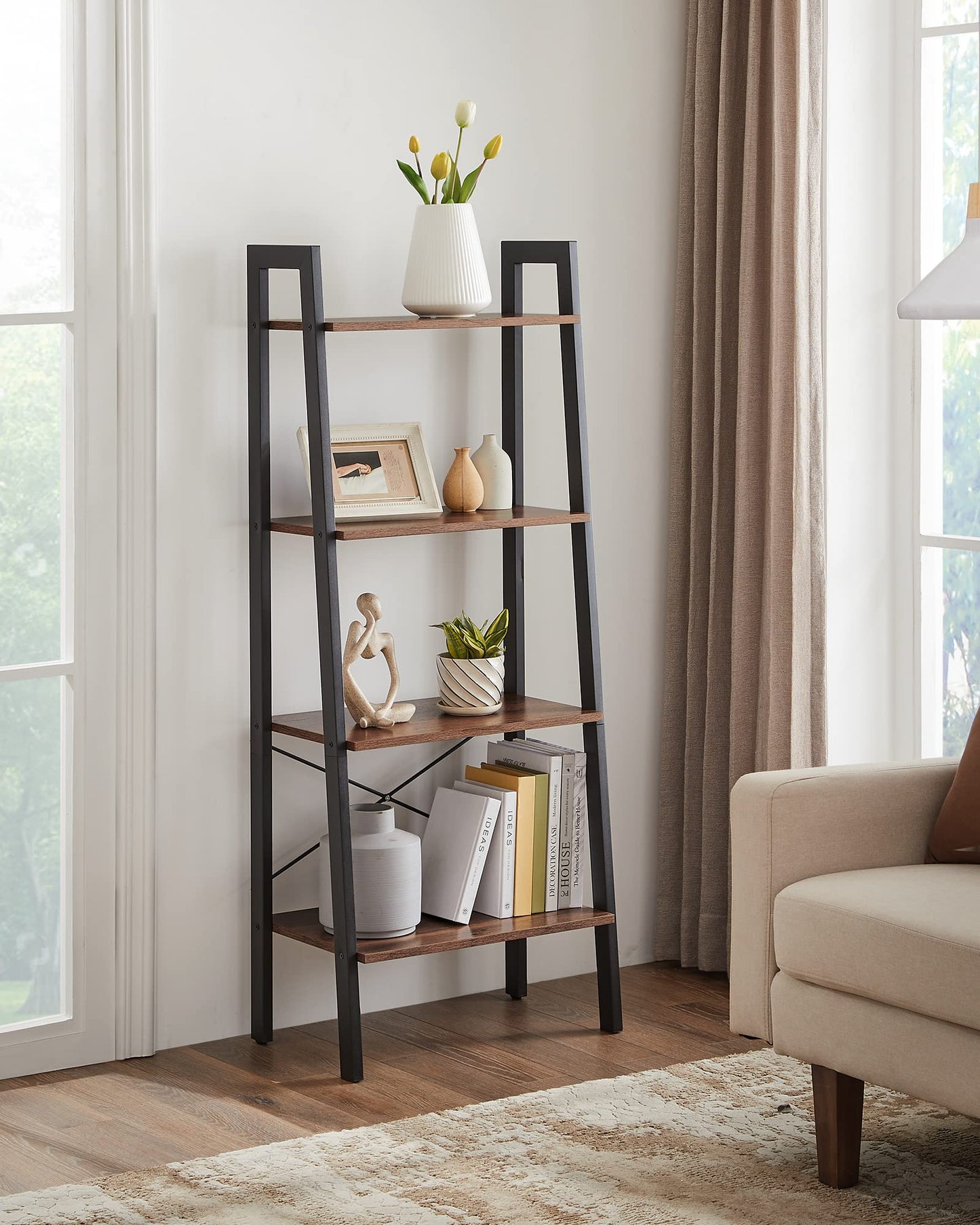 VASAGLE 5-Tier Ladder Bookshelf
