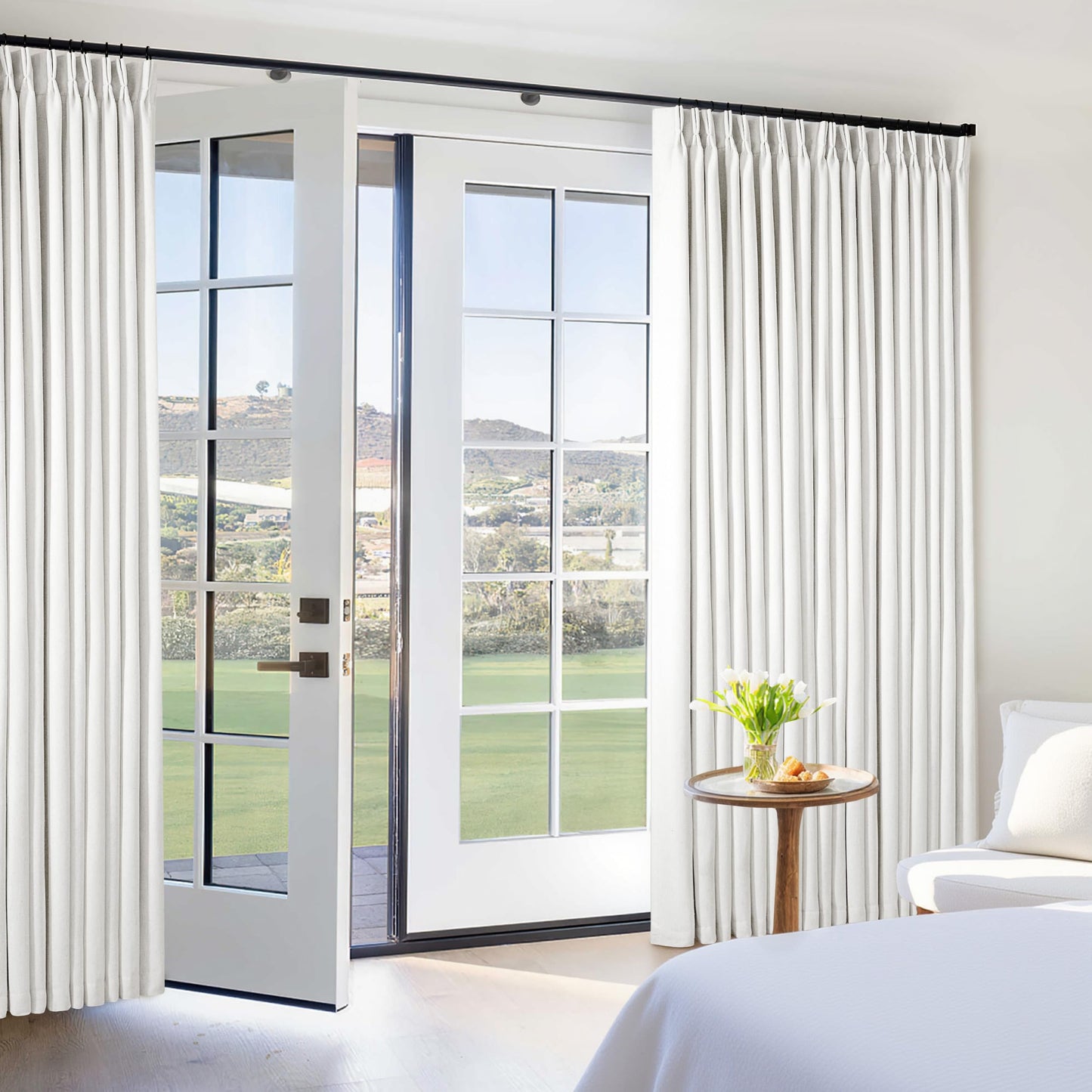 Linen Blackout Curtains 84" 2-Pack