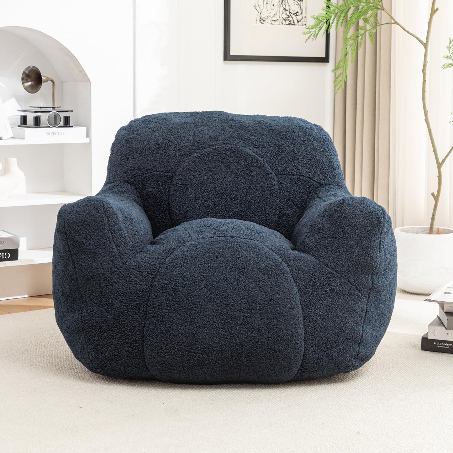 Furniliving White Bean Bag Chair