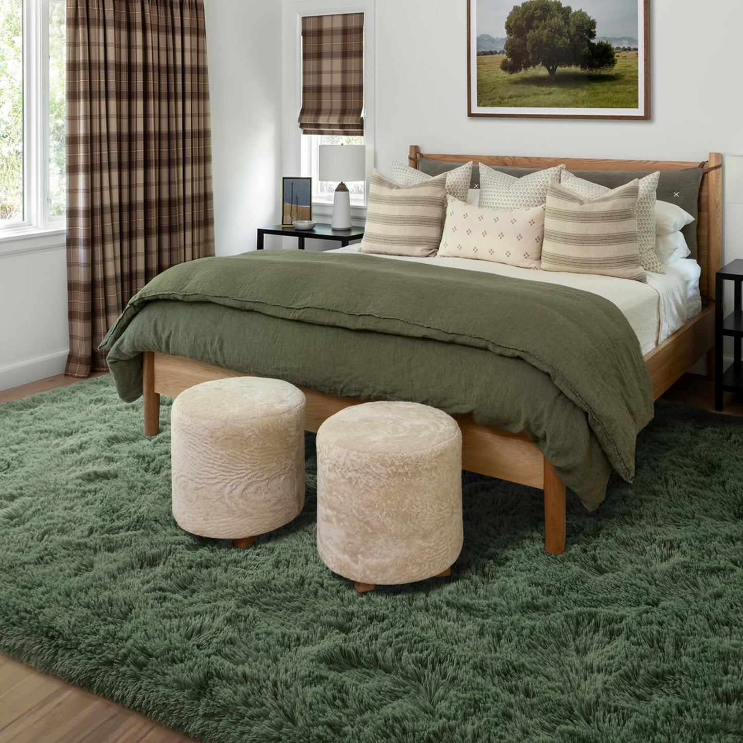 6x9 Ft Dark Grey Shag Area Rug