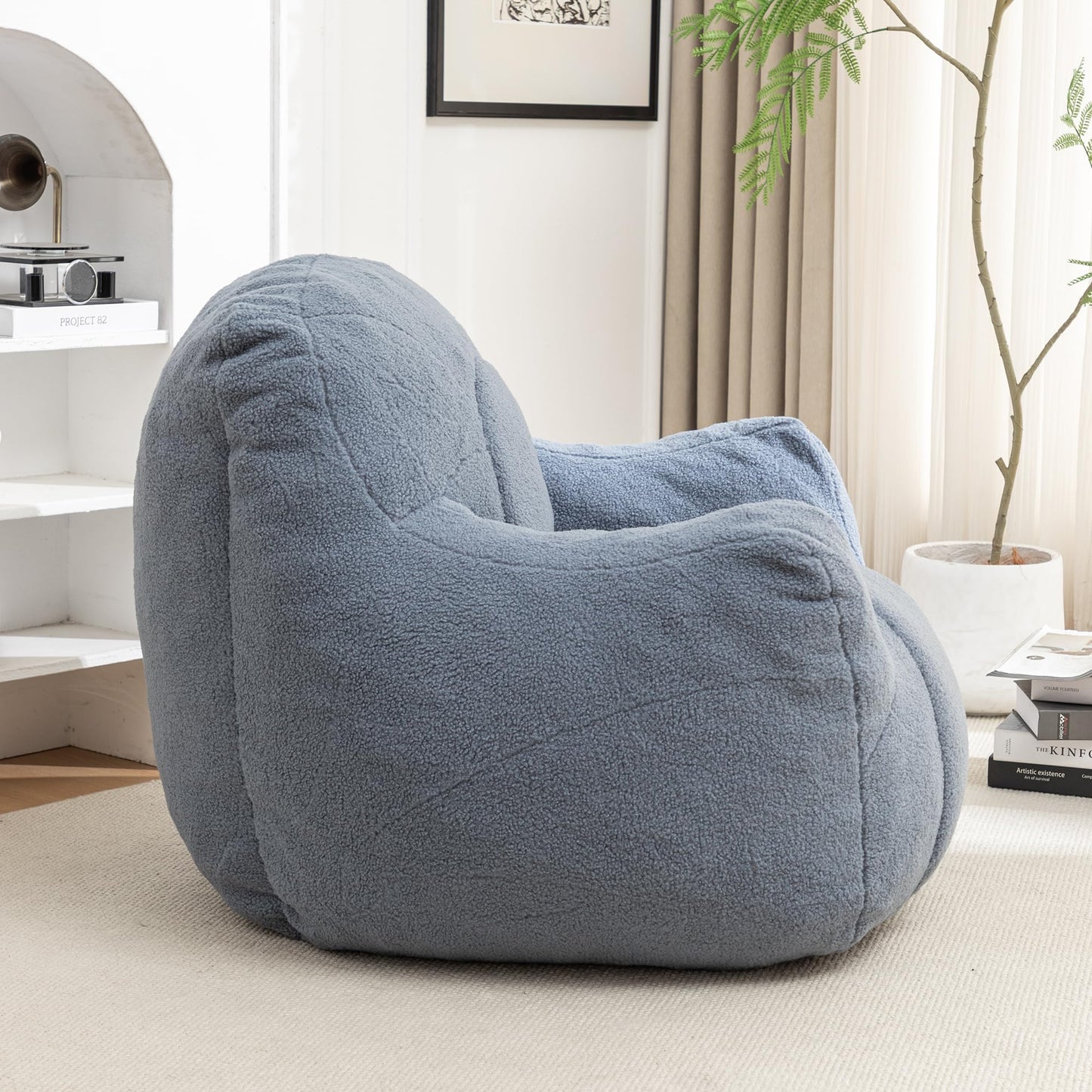 Furniliving White Bean Bag Chair