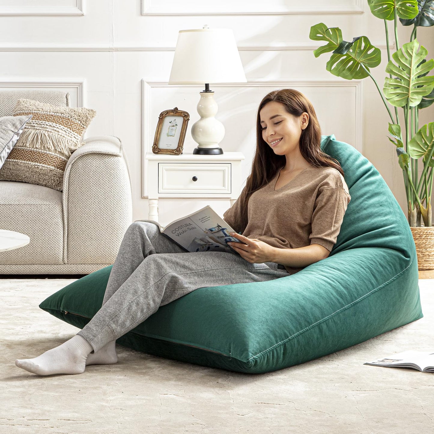 Nobildonna 4FT Bean Bag Cover – Brown
