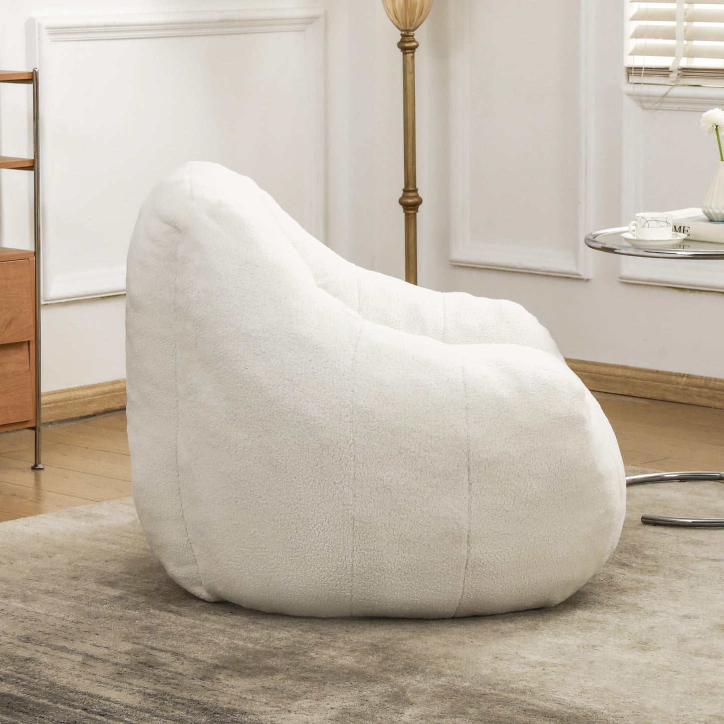 Furniliving White Bean Bag Chair