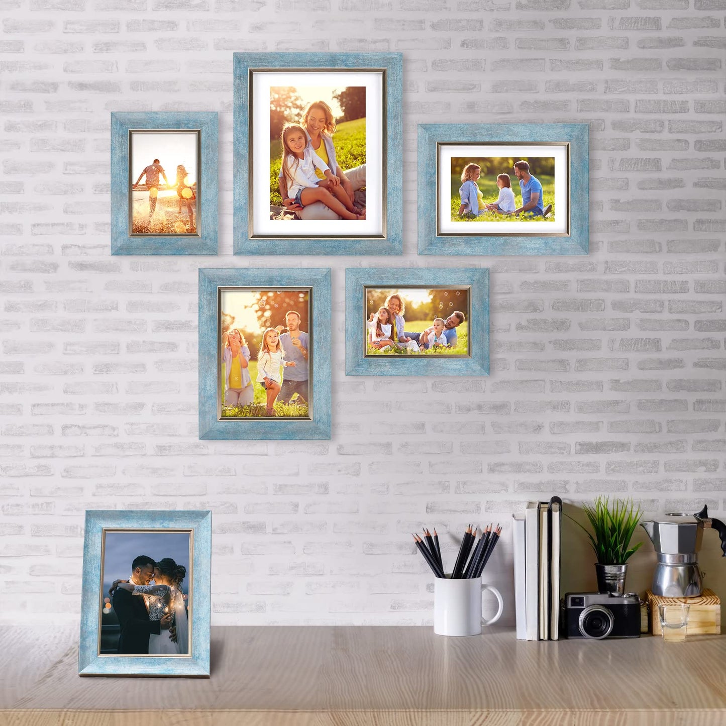 XUANLUO 4-Pack 5x7 Photo Frames