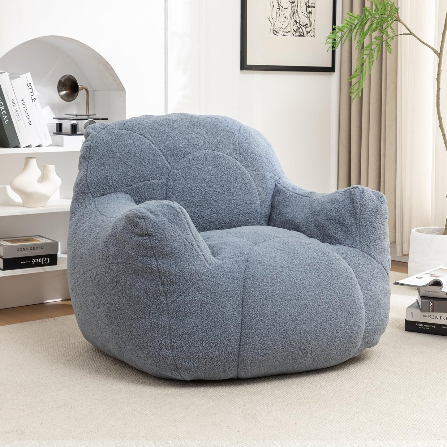 Furniliving White Bean Bag Chair