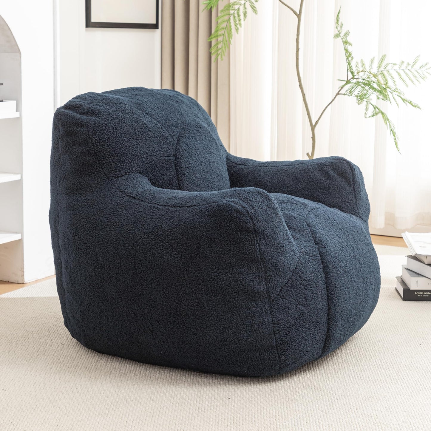 Furniliving White Bean Bag Chair
