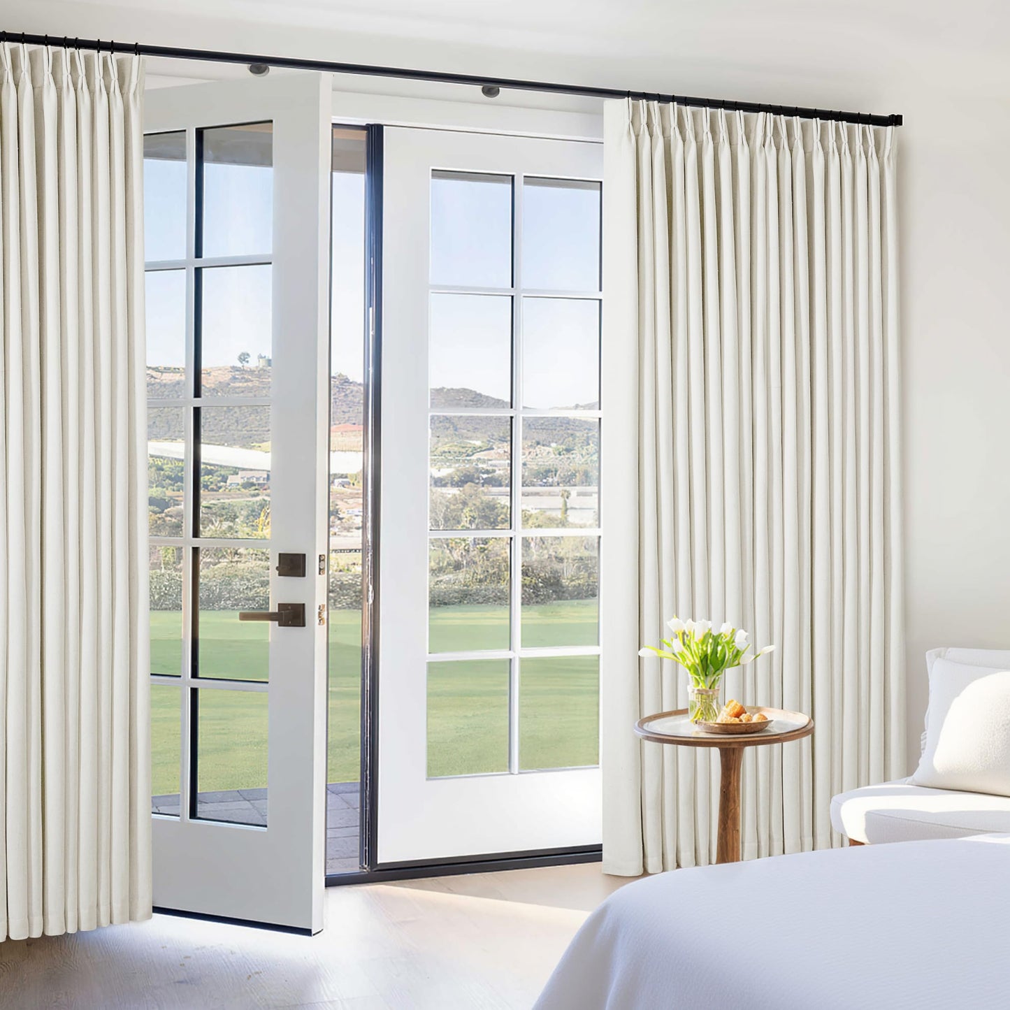 Linen Blackout Curtains 84" 2-Pack