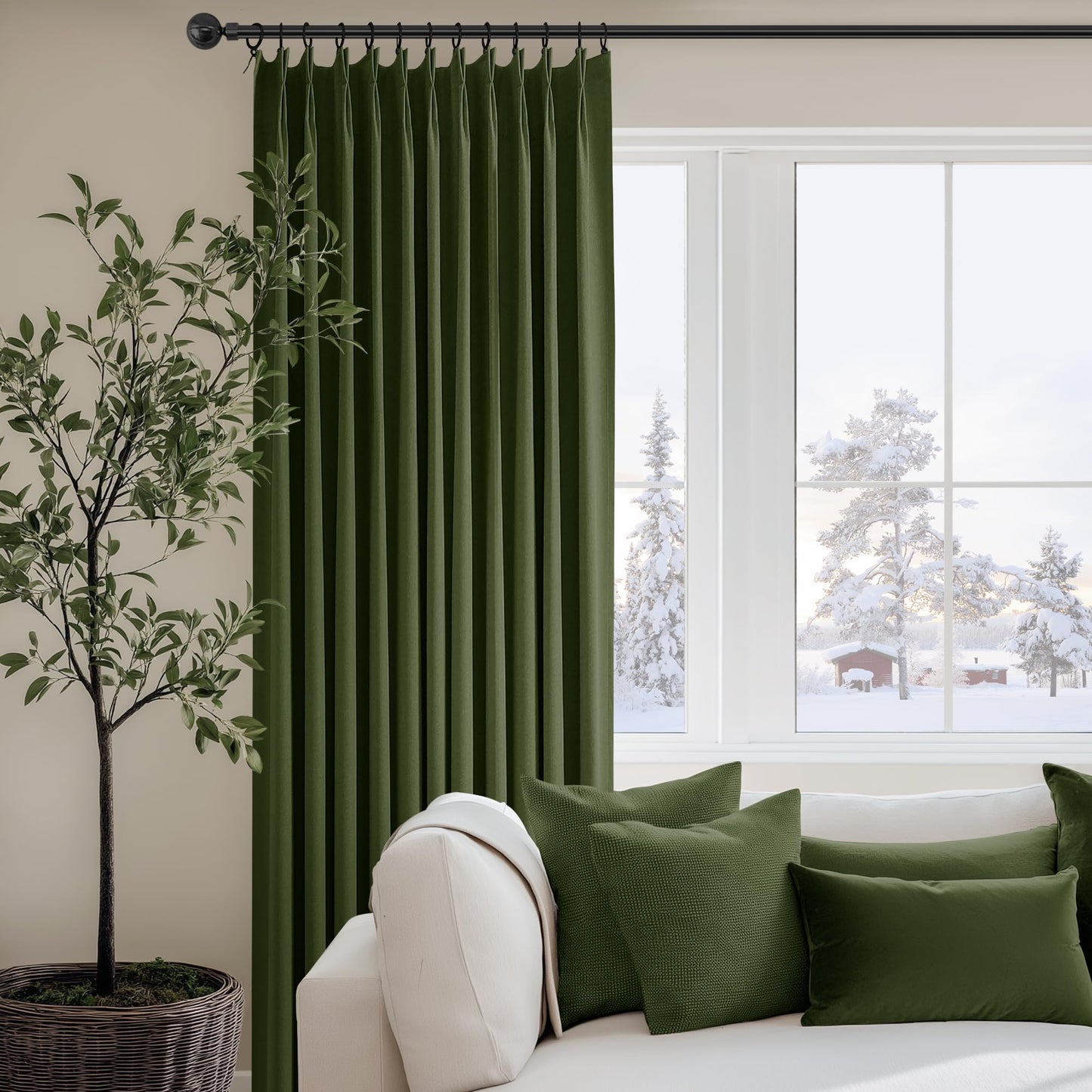 ChrisDowa Blackout Curtains 102" – 2 Panels