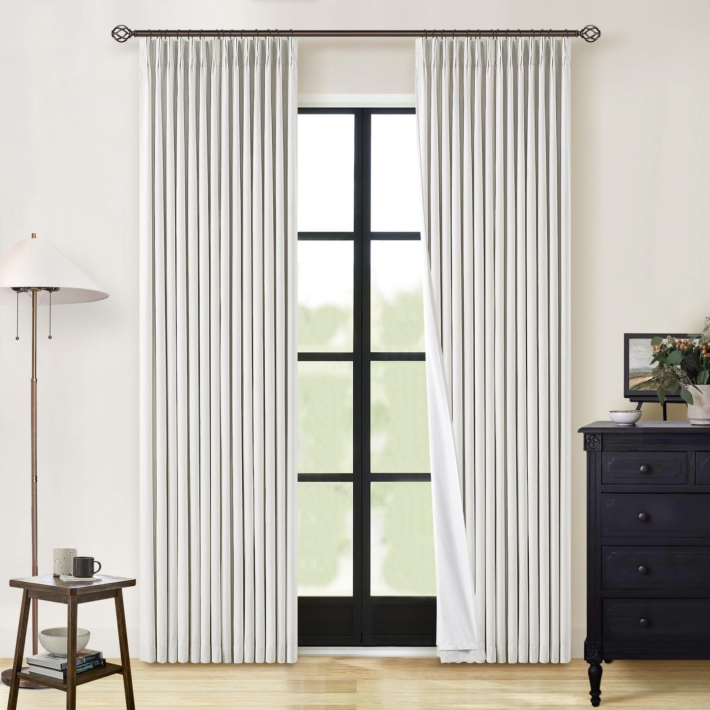 Linen Blackout Curtains 84" 2-Pack
