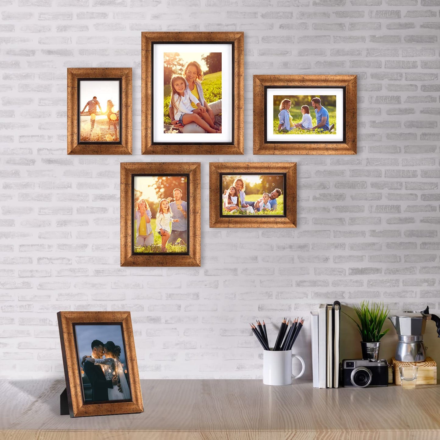 XUANLUO 4-Pack 5x7 Photo Frames